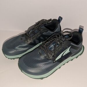 Altra Dark Blue and Light Green Trail Shoes New